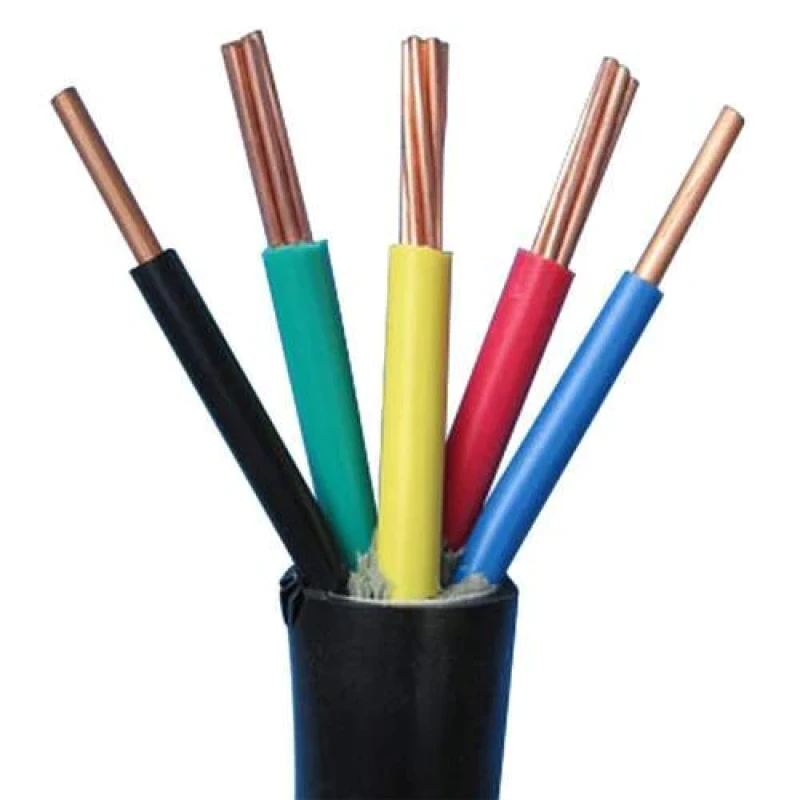 Polycab 0.5 Sqmm 5 Core Heavy Duty Industrial Flexible Cable Black (100 Mtrs)