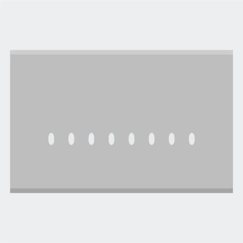 Norisys TG9 8M Solid Aluminum Plate with 8 holes