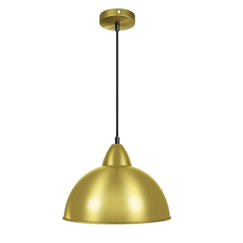 wipro BeuHome Pendant Light BP01 | Premium Indoor Decorative Light with Contemporary Sleek Design | Hanging Light for Living Room, Dining | E27 (Matte Gold & White)