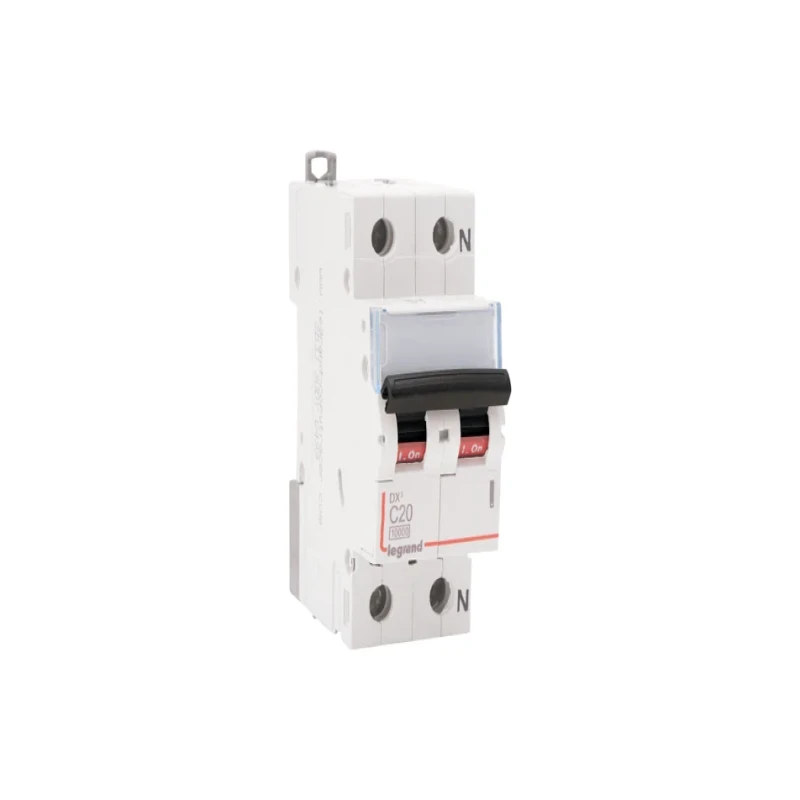 Legrand DX3 AC MCBs - C Curve Single Pole + Neutral 240 V~ (20A)