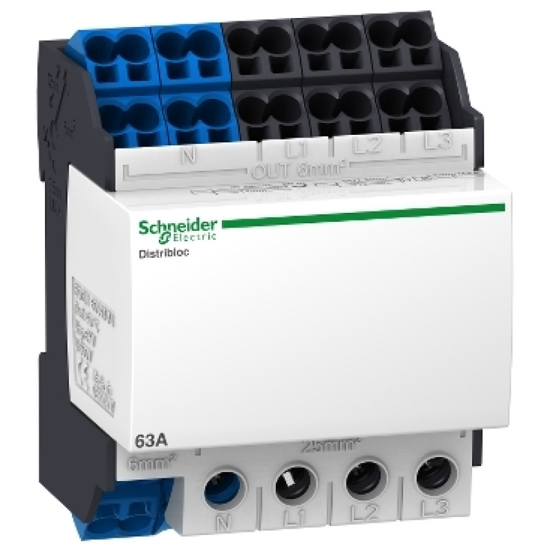 Schneider communication Auxiliaries - Distribution through the bottom (4 Module) - 63A - (04041)