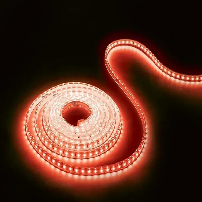 PHILIPS Mini Marathon LED Rope Light with Connector | 20 Meter IP 65 Water-Proof Strip Light with 400 lumens - Meter (Red, Pack of 1)