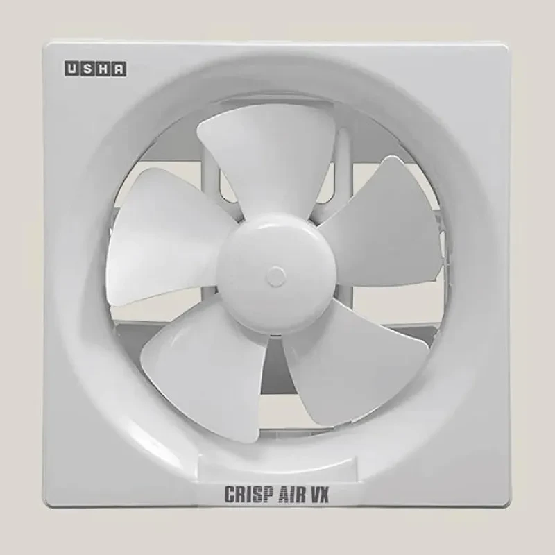 USHA Crisp Air VX Exhaust Fan | 200mm Sweep Size | 300mm Duct Size | 100% Copper Motor | 2 Year Warranty | (White)