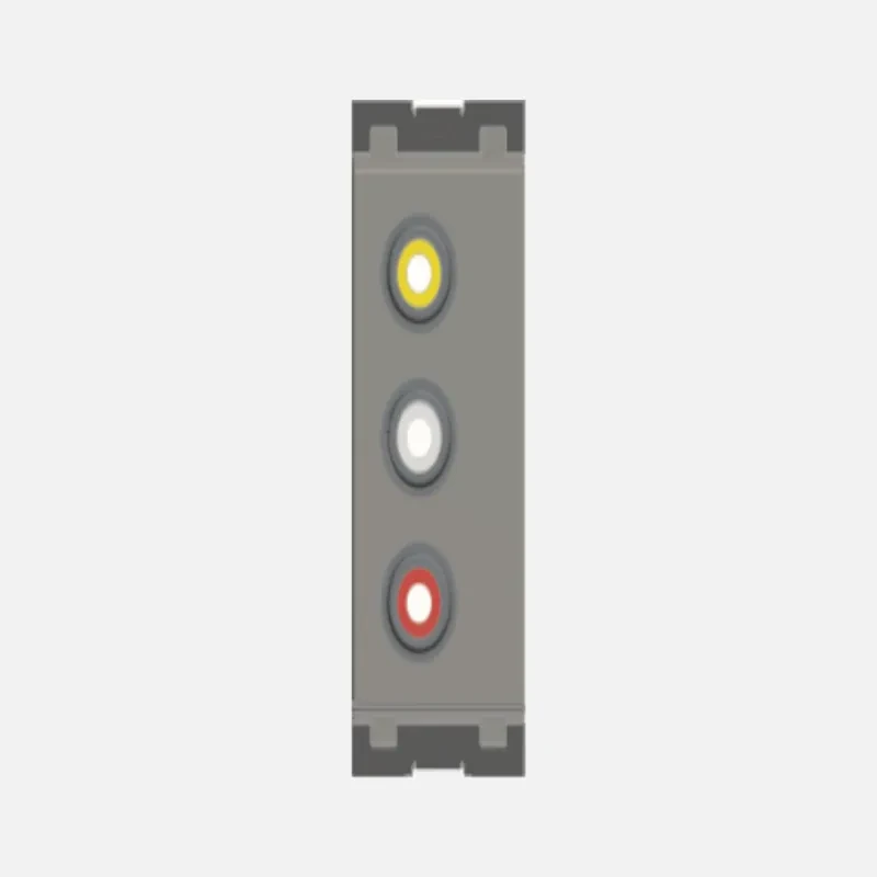 Norisys TG9 Triple RCA Audio Visual Socket - 1 Module
