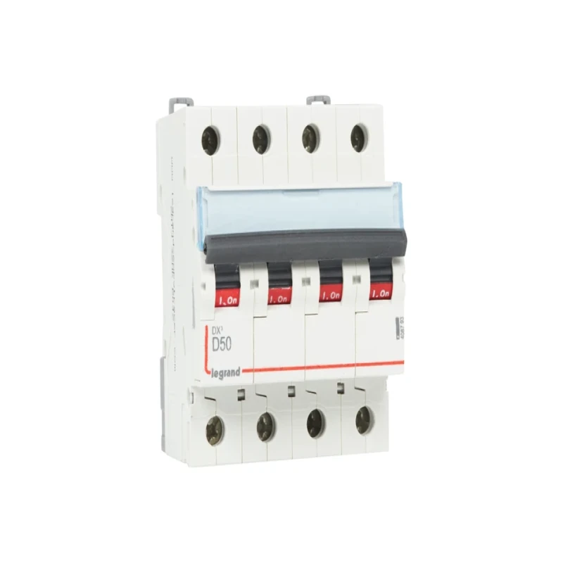 Legrand DX3 AC MCBs - D Curve Four Pole 415 V~ (50A)