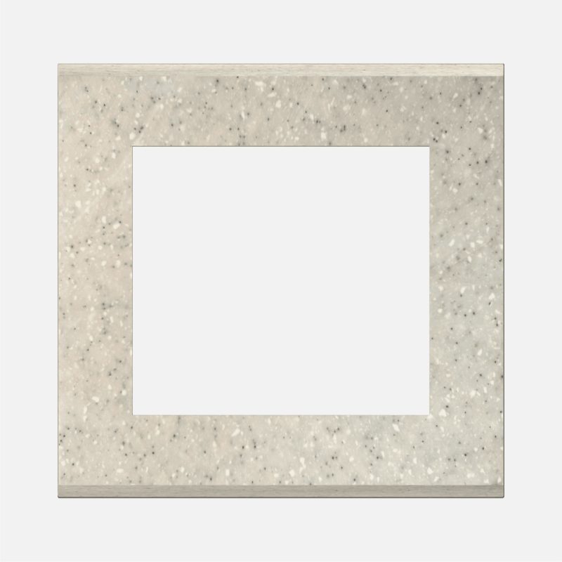 NORISYS CUBE Series 4M Solid Marble Finish Plate Suitable for Integral Sockets