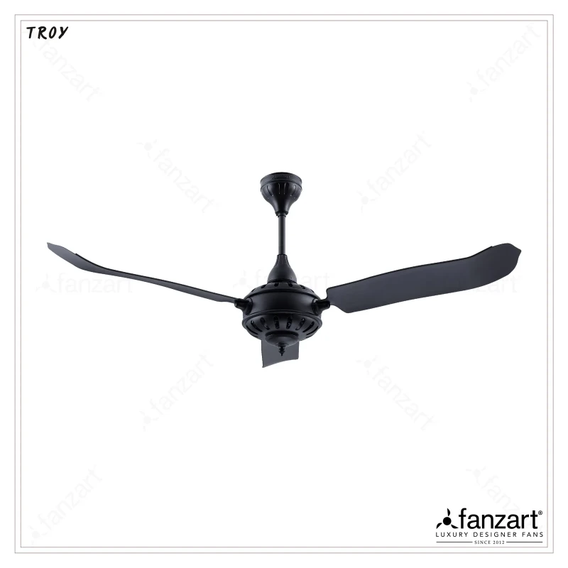 Fanzart Troy Matte White- 56″ 3x Mild Steel Blades Classical fan