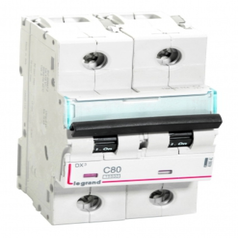 Legrand DX3 AC MCBs - Double Pole 230 / 400 V~ (80A)