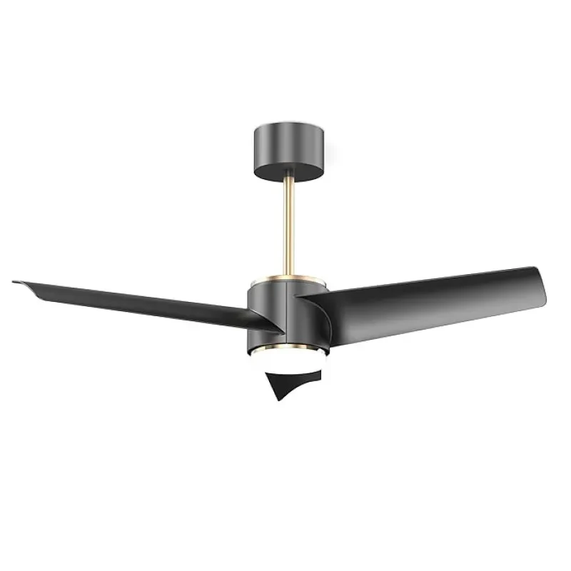 Sturlite Xairre 1320mm Smart Ceiling Fan with Remote| 2-Way Rotation BLDC Motor Fan| Voice on Command Operation (Siri, Google, Alexa, IHome)| IOT with (3 in 1) Dimmable Light - Black