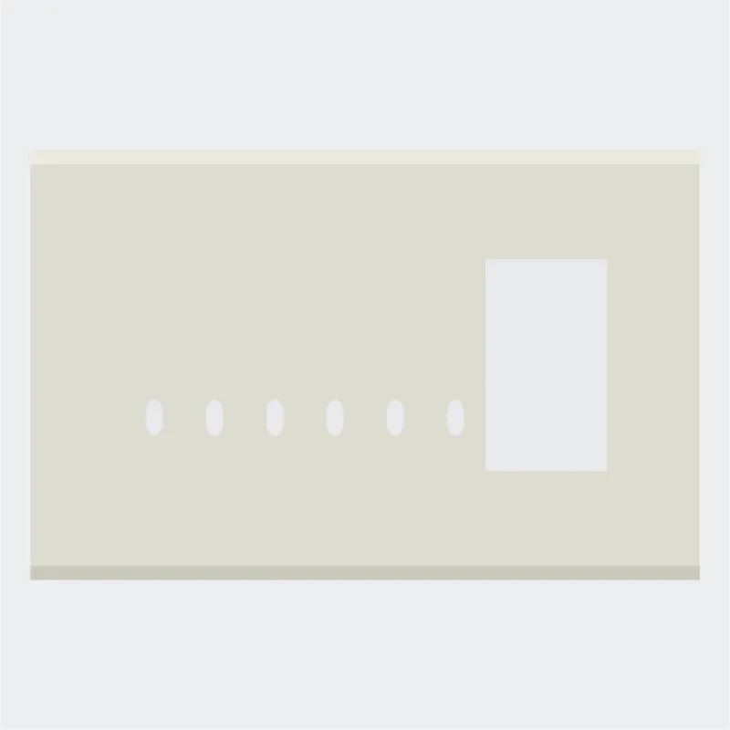Norisys TG9 8M Solid Glass Plate with 6 holes + 2M Window