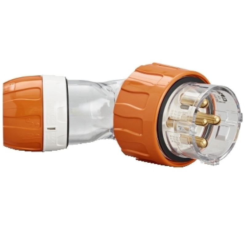 Schneider 56 Series IP66 - 500V 40A - 5 Round Pins Plugs and Extension Sockets Angle Plugs - (56PA540-EO)