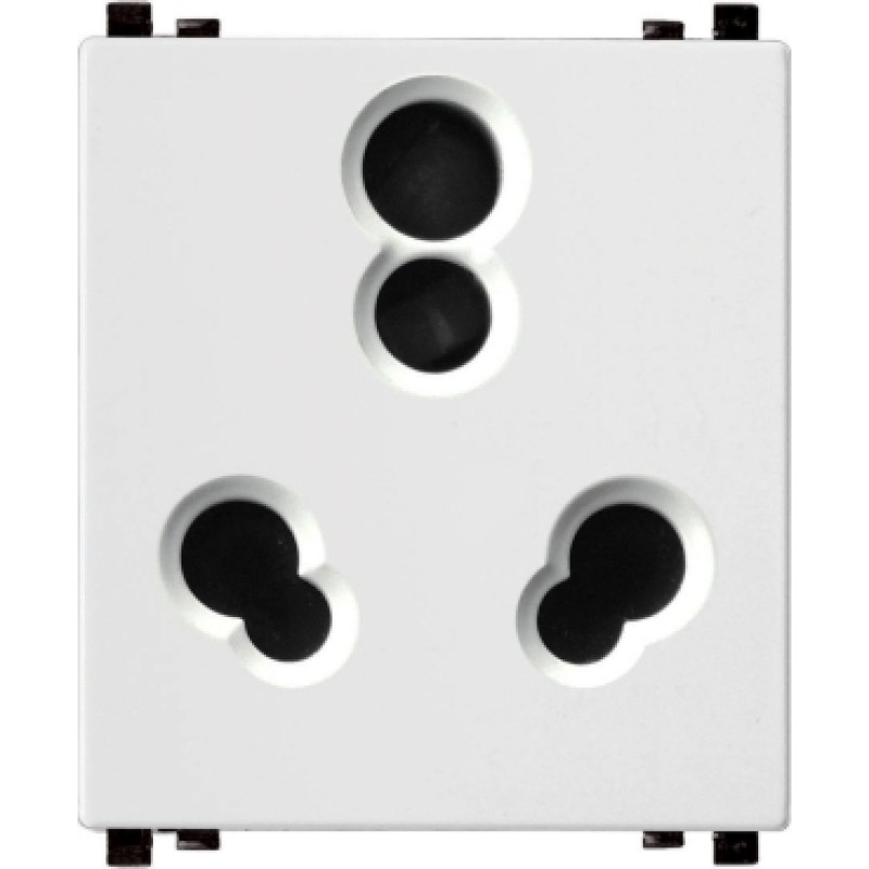 Schneider ZENcelo : 6A/16A 3 Pin Socket with Shutter