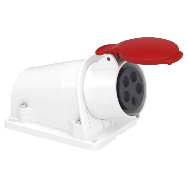 Schneider 16A 3P +N + E screw-socket-angled - IP44 380...415 V AC - (PKF16W435)