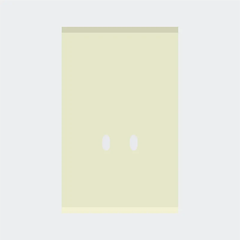 Norisys TG9 2M Solid Glass Plate with 2 holes