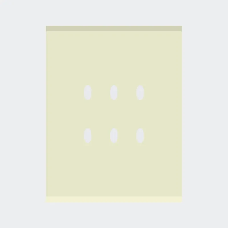 Norisys TG9 3M Solid Glass Plate with 6 holes