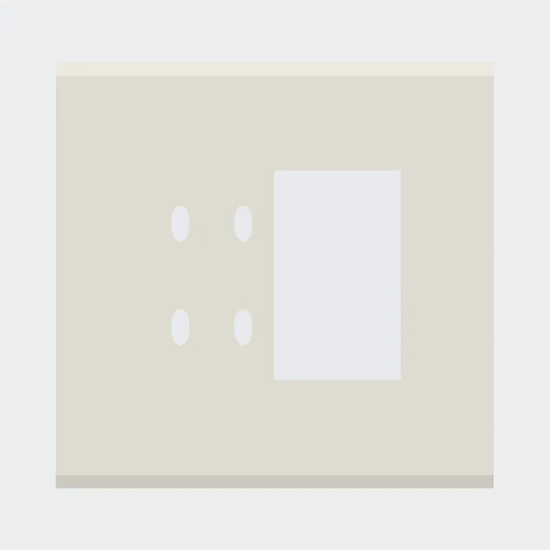 Norisys TG9 4M Solid Glass Plate with 4 holes + 2M Window