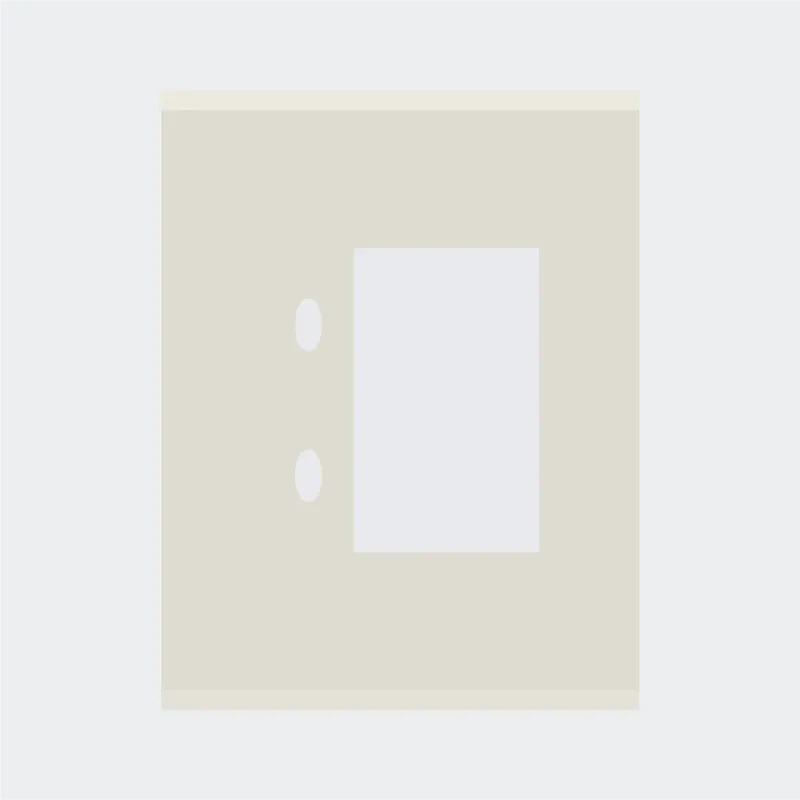 Norisys TG9 3M Solid Glass Plate with 2 holes + 2M Window