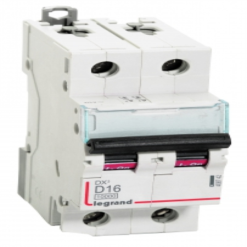 Legrand DX3 AC MCBs - D Curve Double Pole 415 V~ (16A)