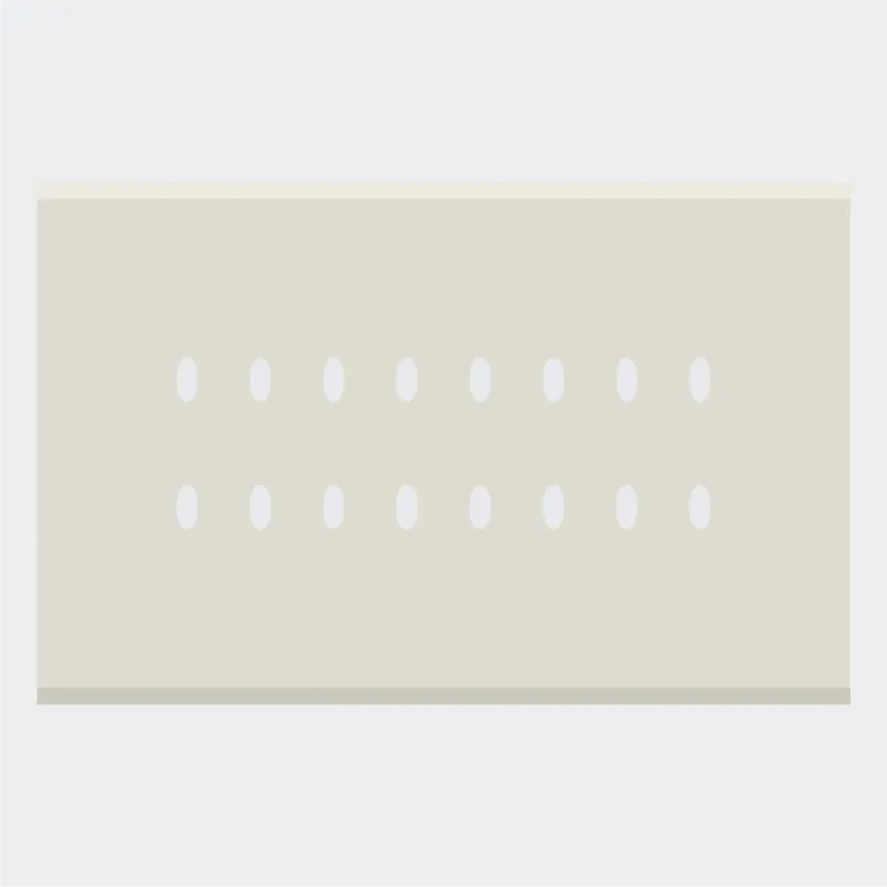 Norisys TG9 8M Solid Glass Plate with 16 holes