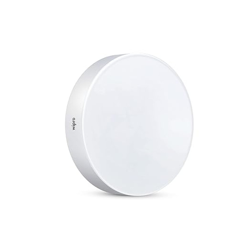 wipro Garnet 24W Rimless Round Led Surface Panel|Neutral White Light (4000K)|Elegant Rimless Design for Wider Spread of Light|Surface Mounted Led Down Light for Ceiling|Pack of 1