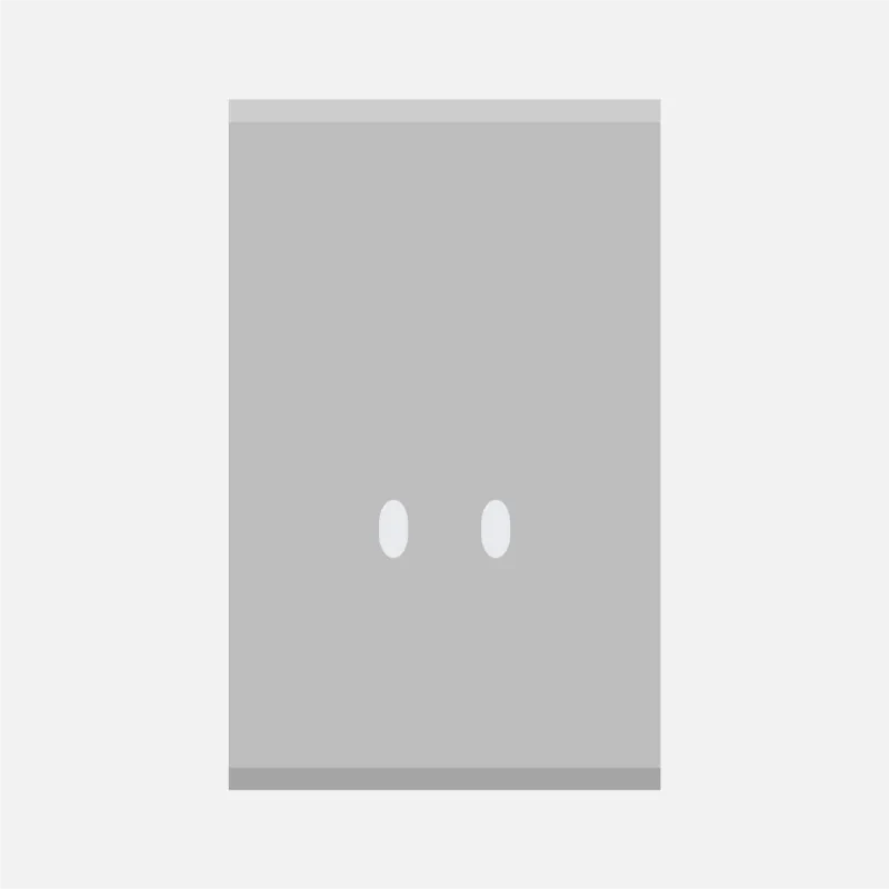 Norisys TG9 2M Solid Aluminum Plate with 2 holes