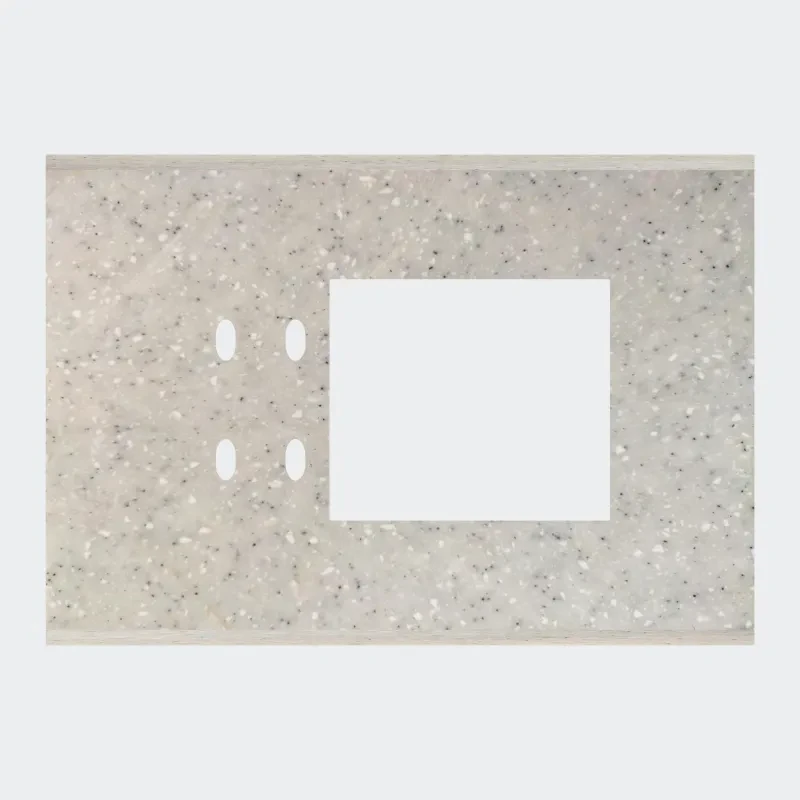 Norisys TG9 6M Solid Marble Finish Plate with 4 holes + 4M Window