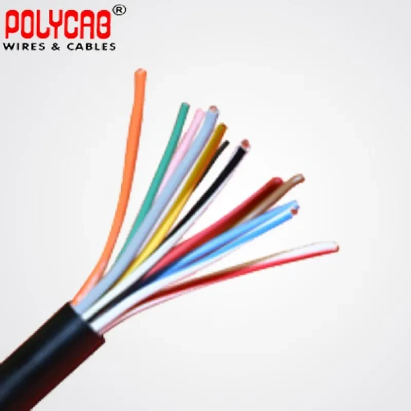 Polycab 0.50 Sqmm 12 Core FR PVC Insulated Industrial Flexible Cable Black (100 Mtrs)