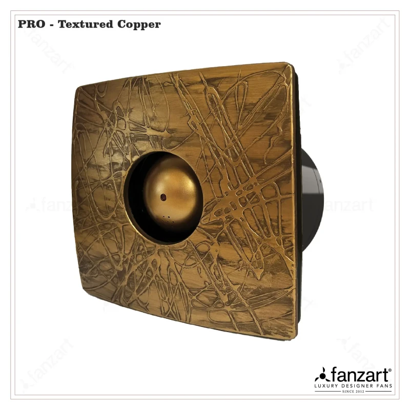 Fanzart  Pro 6” Textured Copper- Ventilating Premium Exhaust Fan with Ultra Silent Technology