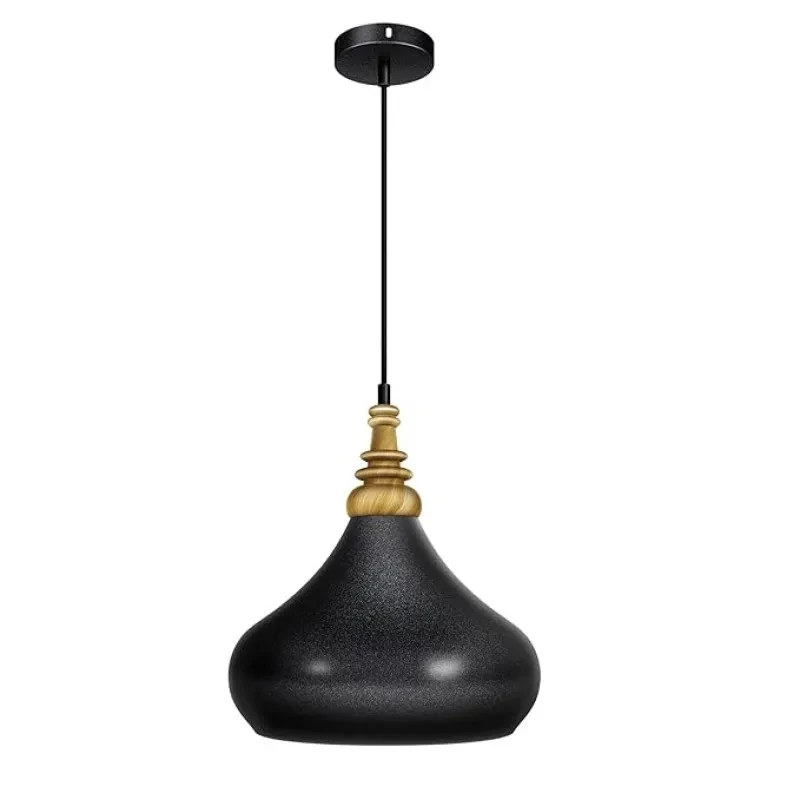 wipro BeuHome Pendant Light BP02 | Premium Indoor Decorative Light with Contemporary Sleek Design | Hanging Light for Living Room, Dining | E27 (Antique Silver Black & Gold)