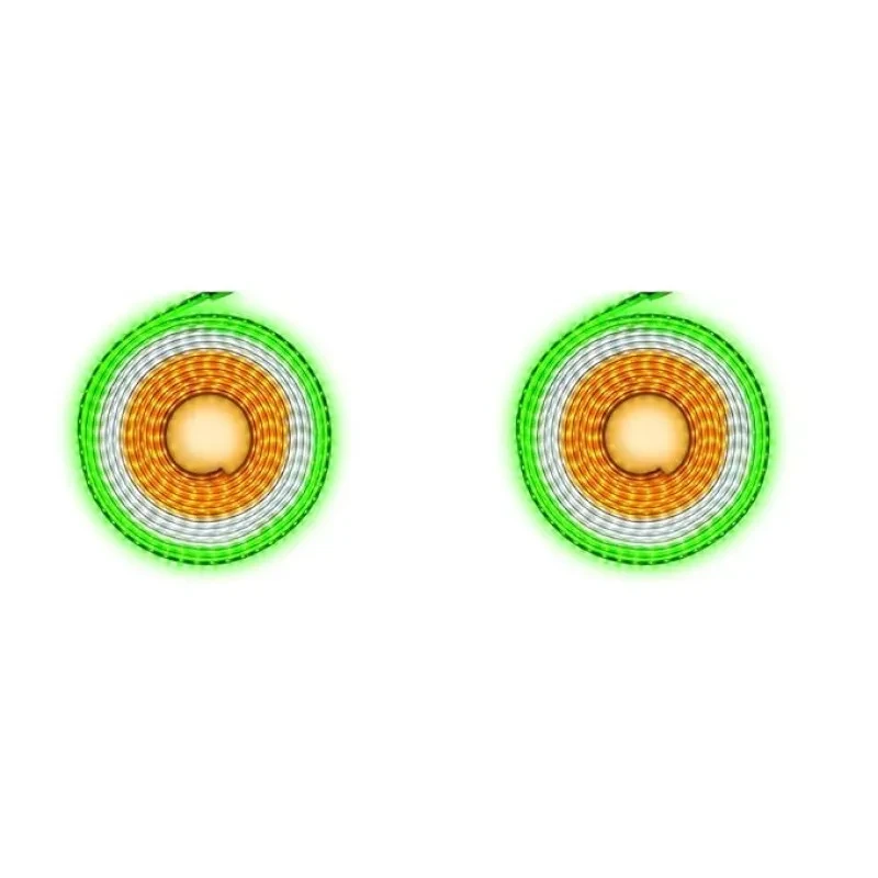 Philips TriGlow Rope Light | Indian Tricolor Strip Light - Orange + White + Green Colour in Single Strip | Republic Day 6 Meter Plug and Play Waterproof IP65 Strip Light, Pack of 2