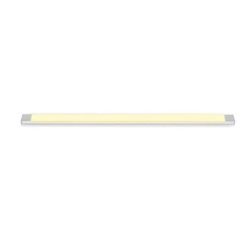 wipro Garnet 10W LED Linear Cabinet Light | Bright & Energy Efficient Tubelight for Home | Warmwhite (2700K) | Under Cabinet Light for Wardrobe,Kitchen Shelf | Aluminium case| 2Feet, Pack of 1