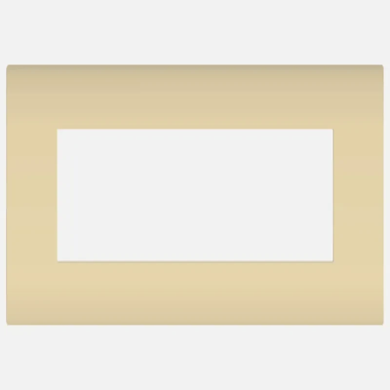 NORISYS CUBE Series 8M Smart Plate with Frame (Matt Gold & Cocoa Brown)