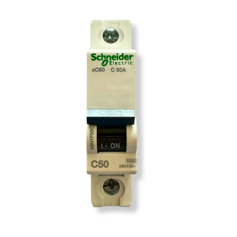Schneider C Curve MCBs - xC60 - 1 Pole - 50A (A9N1P50C)