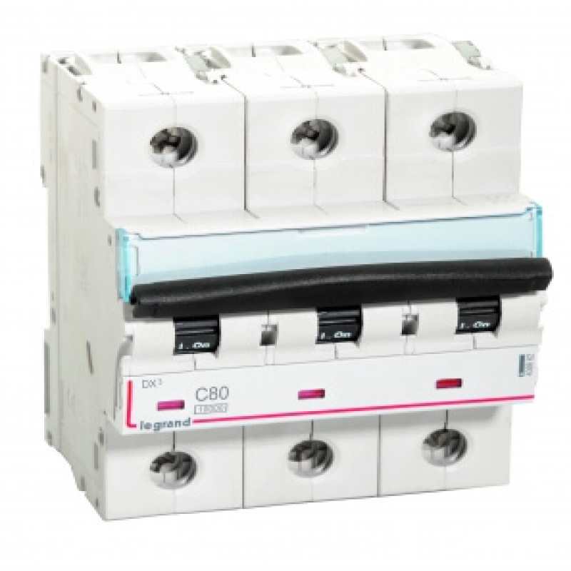 Legrand DX3 AC MCBs - Triple Pole 400 V~ (80A)