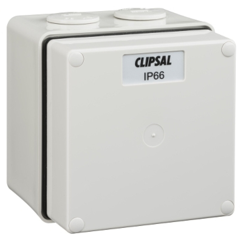 Schneider 56 Series IP66 - 1 Gang (101 x 101 x 91mm high) Enclosures and Junction Boxes - (56JB1-GY)