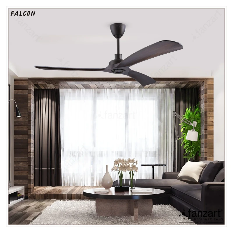 Fanzart Falcon- 72″ Contemporary fan with 3x Original Platane Wood Blades