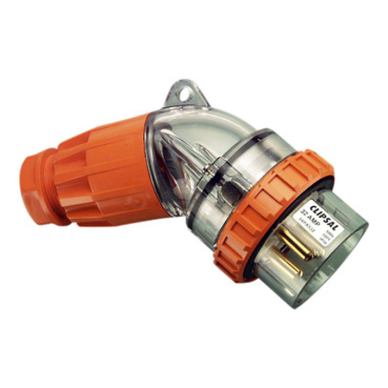 Schneider 56 Series IP66 - 500V 32A - 5 Round Pins Plugs and Extension Sockets Angle Plugs - (56PA532-EO)