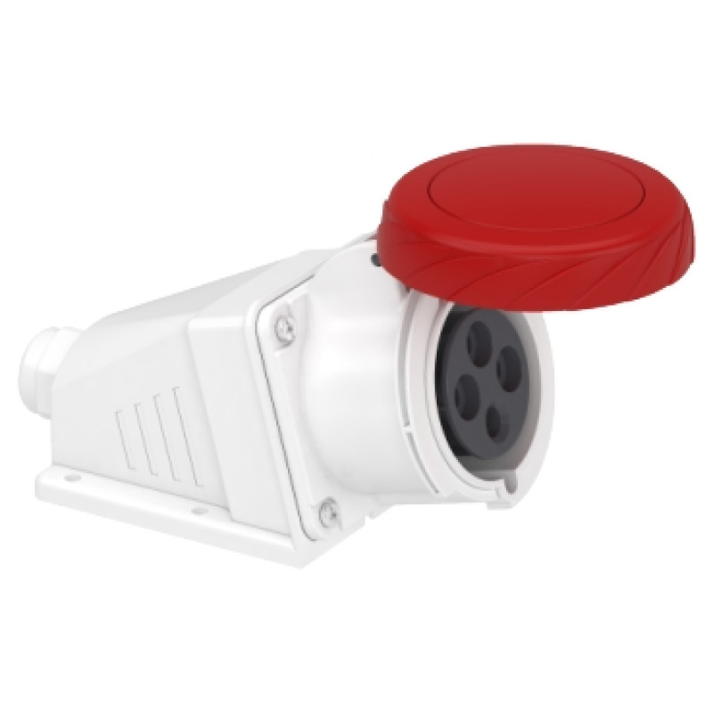 Schneider 32A 3P + E screw-socket-angled - IP67 380...415 V AC - (PKF32W734)