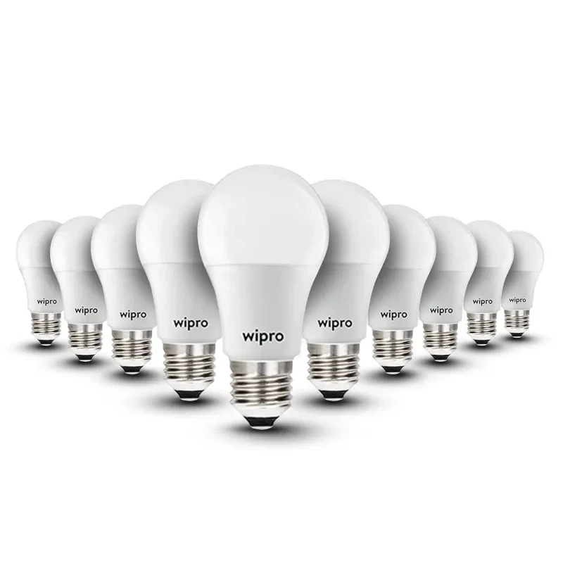 wipro Garnet 3W LED Bulb for Home & Office |Warm White (2700K) | E27 Base|220 degree Light coverage |4Kv Surge Protection |400V High Voltage Protection |Energy Efficient | Pack of 10