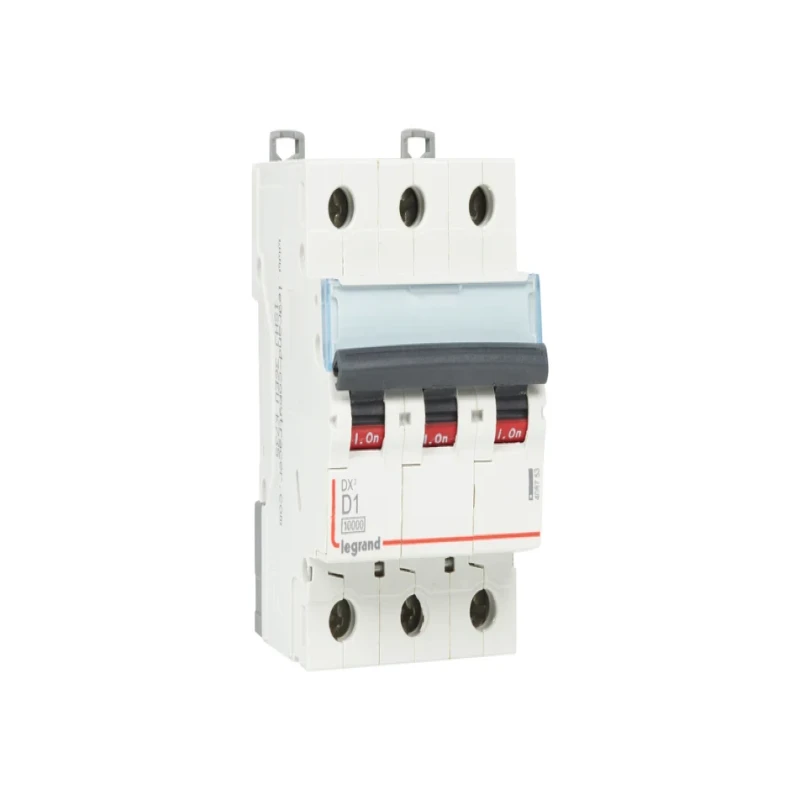 Legrand DX3 AC MCBs - D Curve Triple Pole 415 V~ (1A)