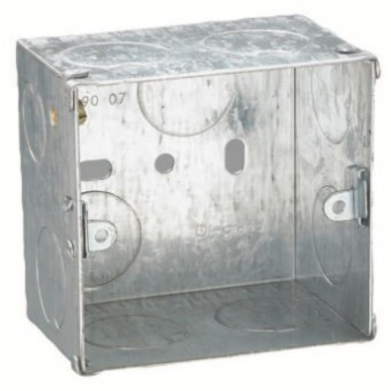 Legrand Metal Flush Mounting Box 1/2 Module (Pack of 2)