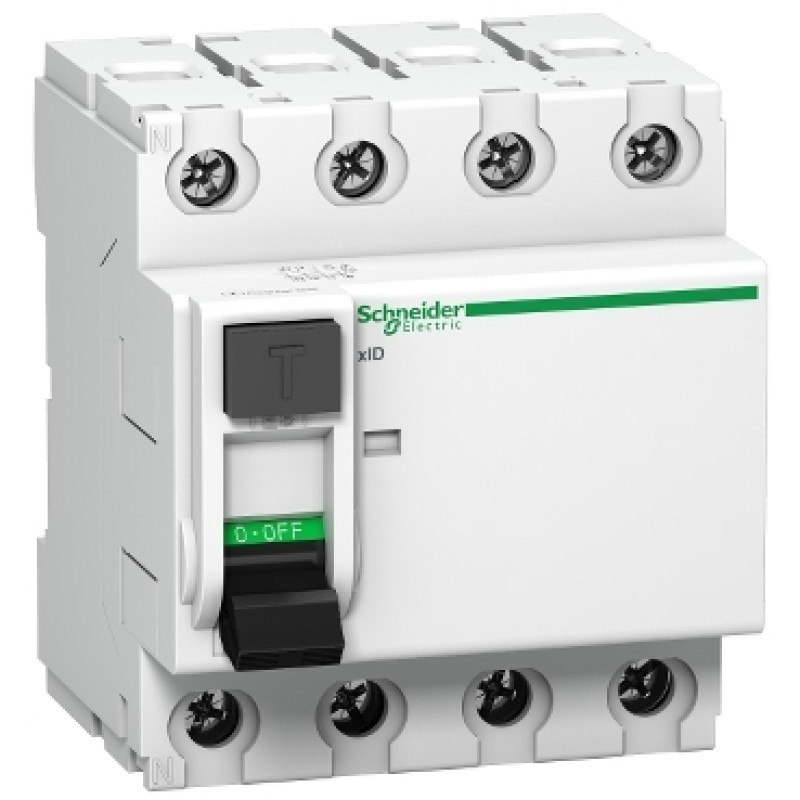 Schneider RCCBs xID  - 4 Pole - (40A - 100mA) Type -AC (A9N16255)