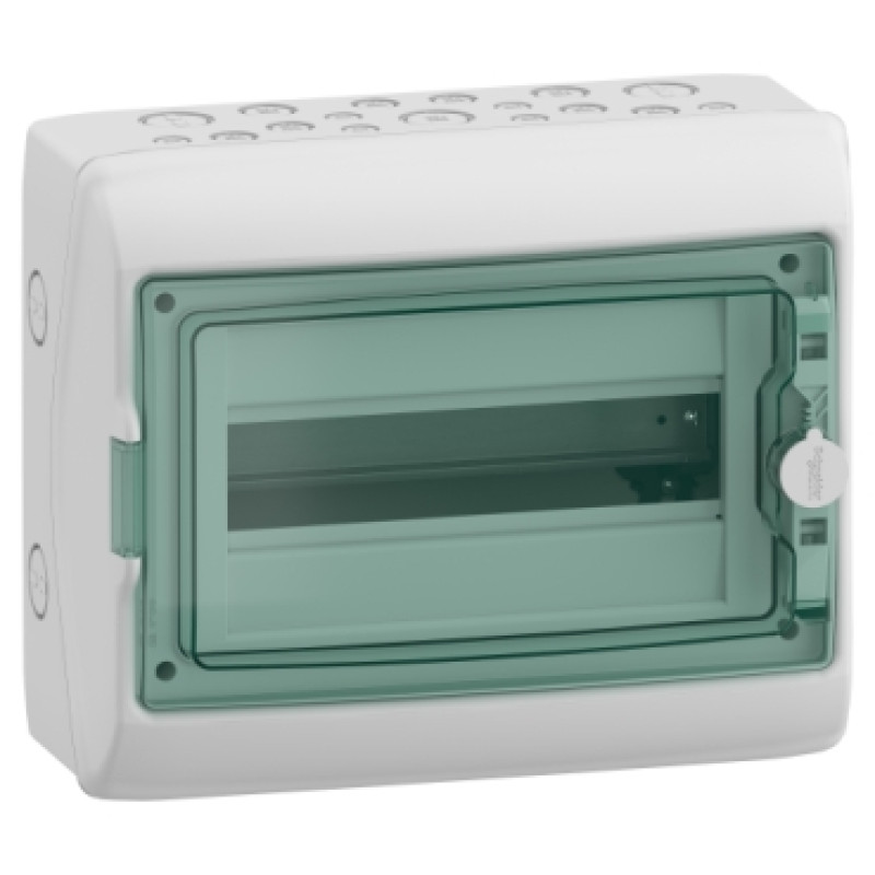 Schneider WeatherProof Mini Enclosures for modular devices (with terminal blocks) - IP65 -  1 row 12 module - ( 13431)