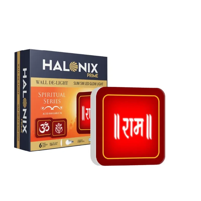Halonix Ram 5W Square Wall De-Light Spiritual Glow Series
