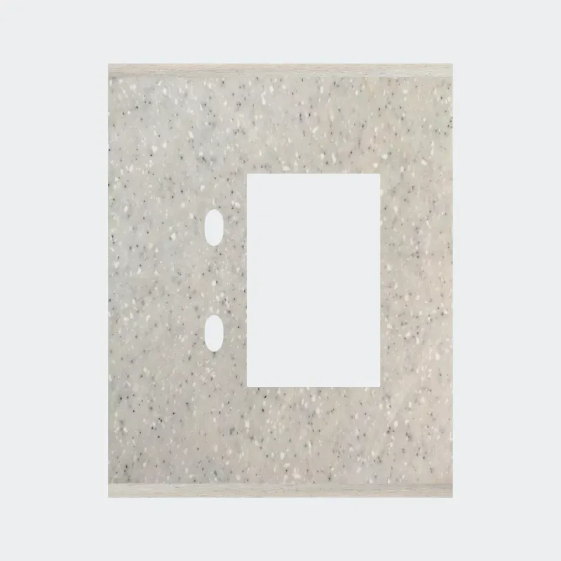 Norisys TG9 3M Solid Marble Finish Plate with 2 holes + 2M Window
