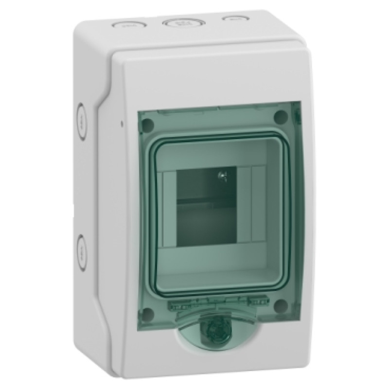 Schneider WeatherProof Mini Enclosures for modular devices (IP65) - 4 module - 1 openings - (13441)
