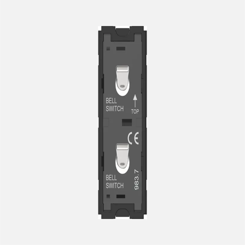 Norisys TG9 Switch 6A - 2 Gang - Both switches Bell - 1 Module