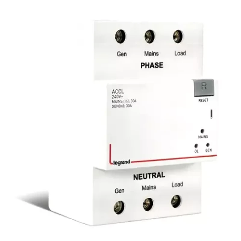 Legrand ACCL - SPN 30 - 240V~ 4A (Automatic changeover with current limiter)