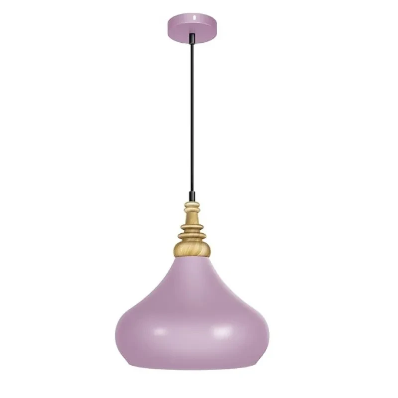wipro BeuHome Pendant Light BP02 | Premium Indoor Decorative Light with Contemporary Sleek Design | Hanging Light for Living Room, Dining | E27 (Bright Pink)