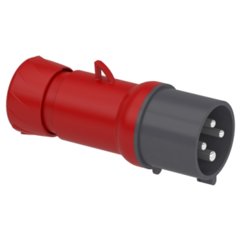 Schneider - 32 A - 3P + E Wander plug straight - IP44 380...415 V AC (PKE32M434)